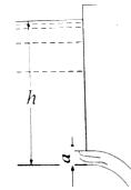 Квадратное отверстие в стенке резервуара примыкает одной стороной а = 3,6см ко дн