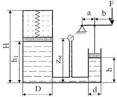Гидромеханика Н Новгород раздел 1 рисунок к задаче 1-41-42