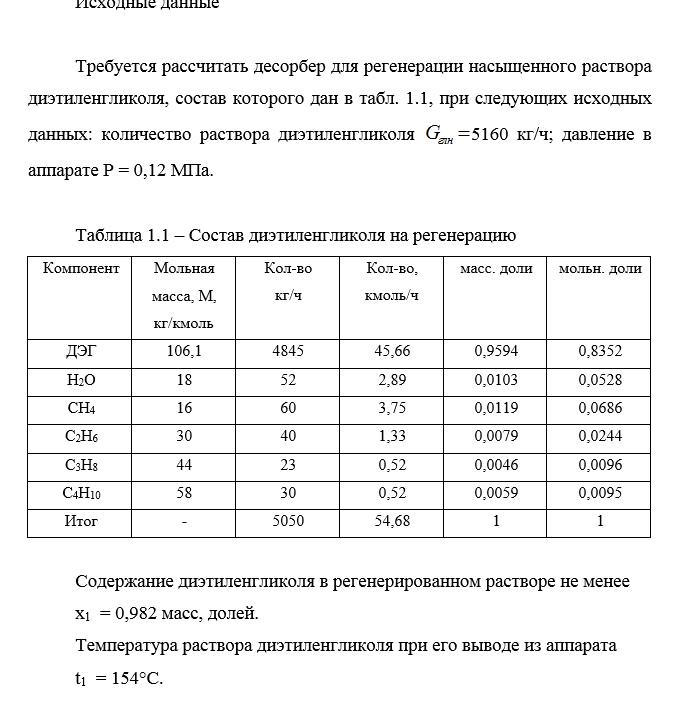 Состав диэтиленгликоля на регенерацию